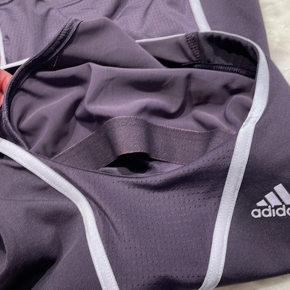 Adidas sports tank top in purple with lavender trim. Size L. - Picture 4 of 4